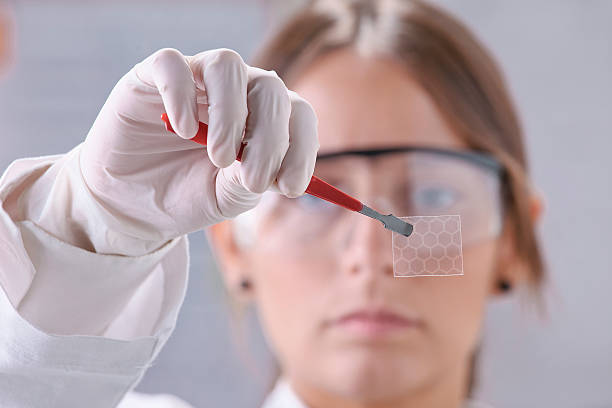 researcher with graphene
