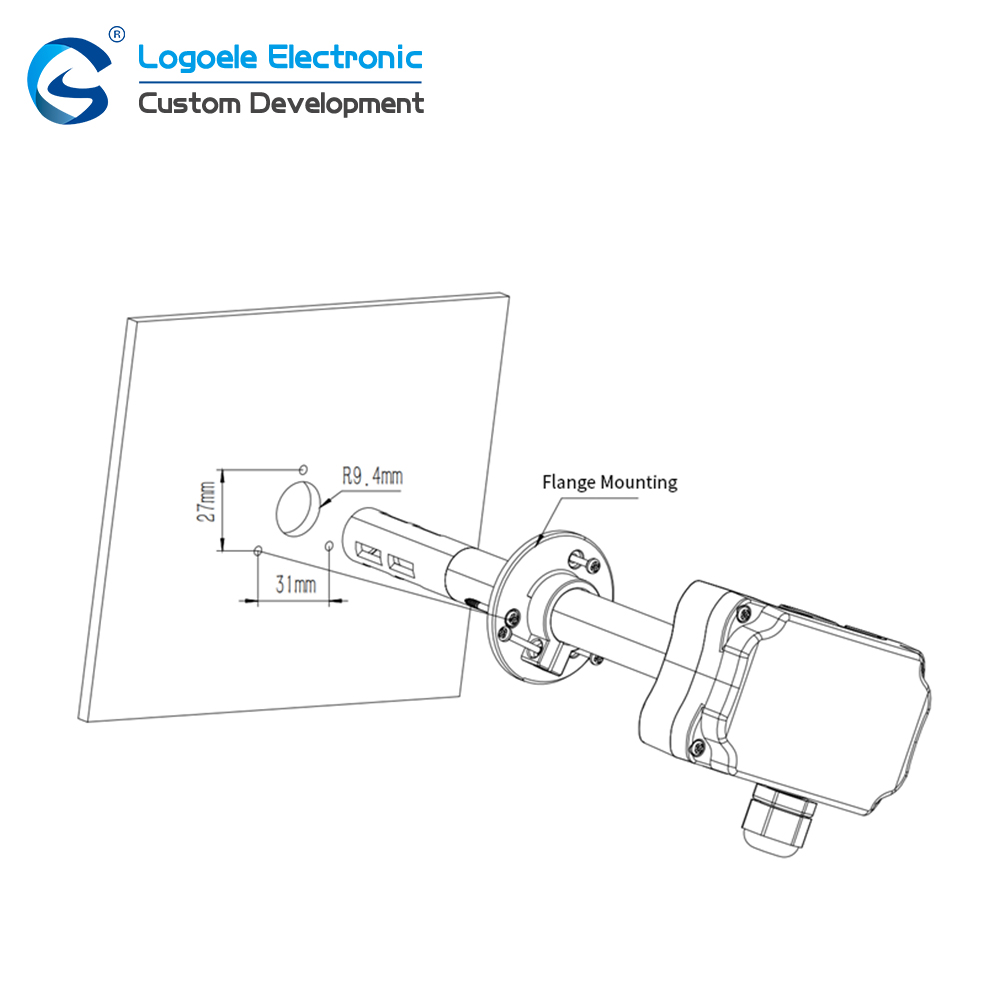 Duct Type Temperature Sensor with Analog & RS485 Output - Image 5